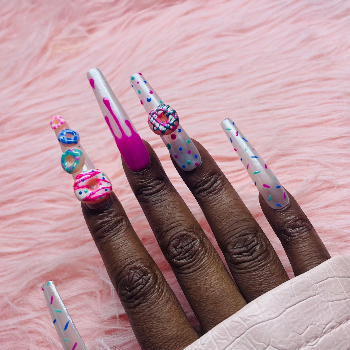 Glazed Donut Nails | Cute Press On Nails