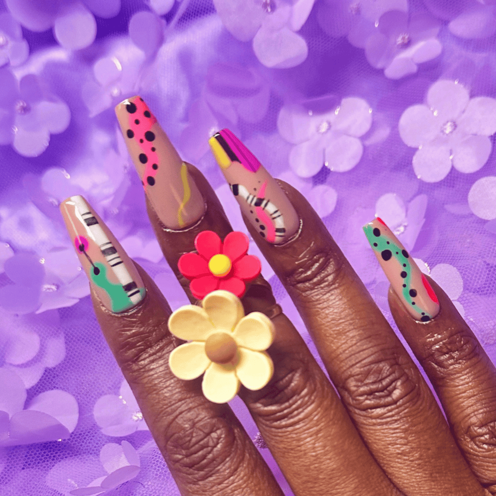 Abstract Art Press On Nails - Nail Dreamz by AishaABS - ABS