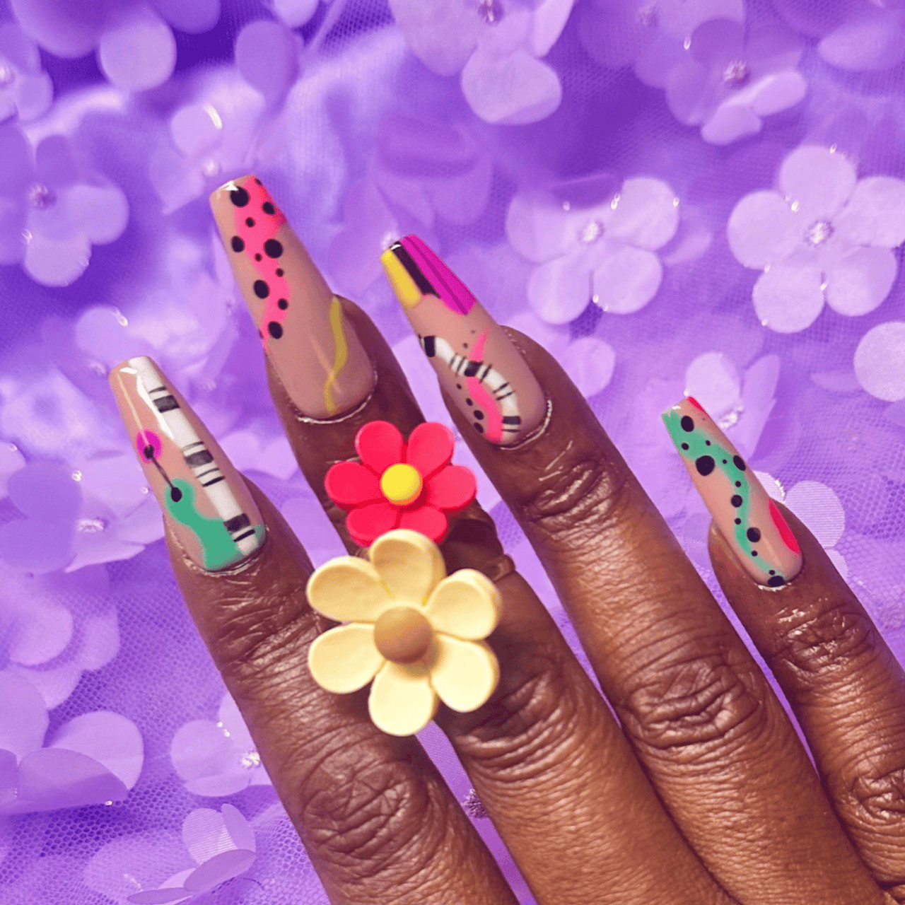 Abstract Art Press On Nails - Nail Dreamz by AishaABS - ABS