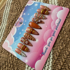 Bangle Beauty Press On Nails – 3D Bangle Stack & Leopard Design - Nail Dreamz by AishaBNG-EVD