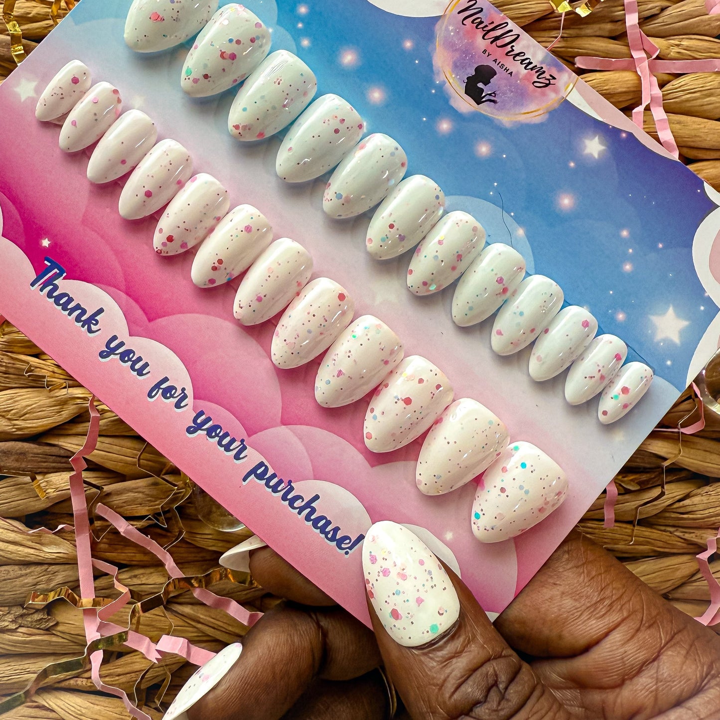 Birthday Babe Bundle – 24K Birthday + Birthday Confetti Press - On Nails 🎉 - Nail Dreamz by Aisha
