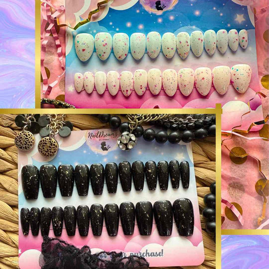 Birthday Babe Bundle – 24K Birthday + Birthday Confetti Press - On Nails 🎉 - Nail Dreamz by Aisha