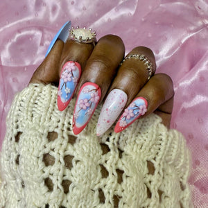 Cherry Blossom Breeze – Spring Floral Nails - Nail Dreamz by AishaCHR - SPG