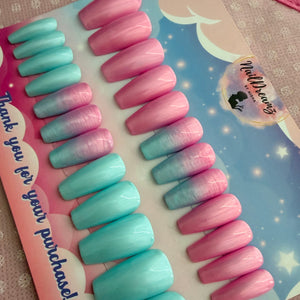 Cotton Candy Dreamz Nails - Nail Dreamz by Aisha