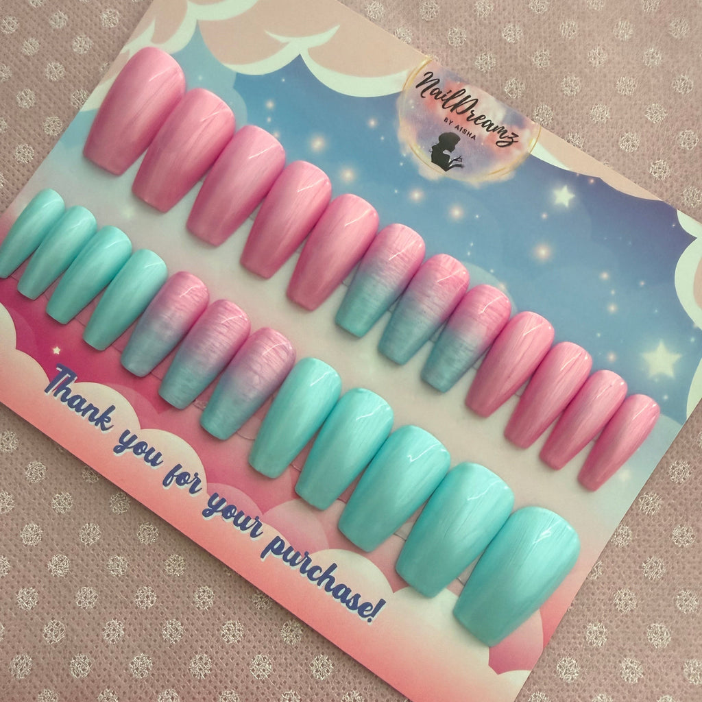 Cotton Candy Dreamz Nails - Nail Dreamz by Aisha