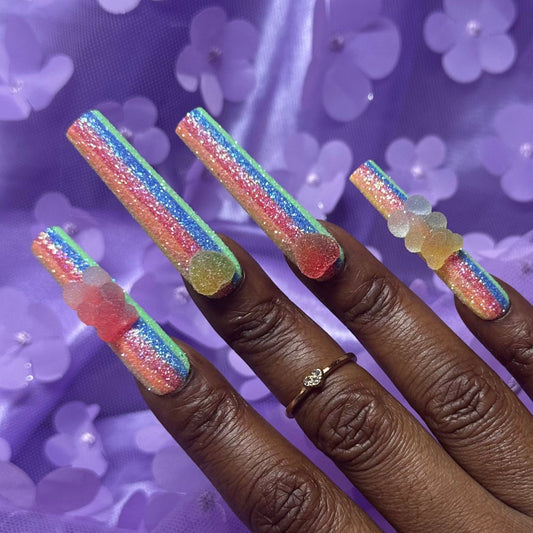 Gummy Bear Cute Press On Nails - Nail Dreamz by AishaGBR-KWA