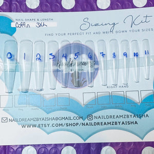 Nail Sizing Kit - Your Perfect Press-On Nail Fit - Nail Dreamz by AishaSIZ-EST