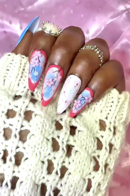 Cherry Blossom Breeze – Spring Floral Nails